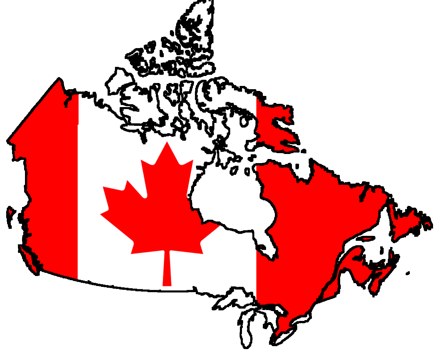 Canada Flag Map HD Wallpaper.gif